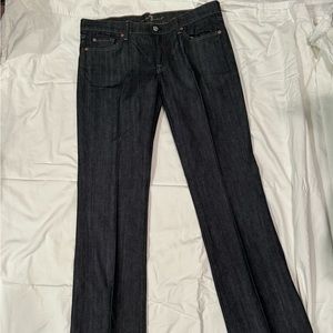 7 FOR ALL MANKIND womens Dark wash Bootcut denim JEANS Style U07508U-080U Sz 32